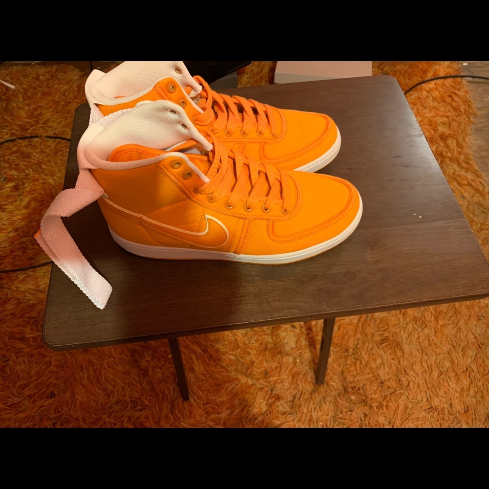 Cloth orange hi-tops